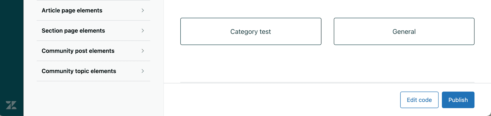 Zendesk Guide theme editor with template files and code editing options