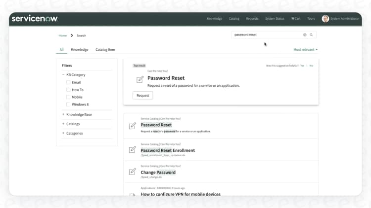Servicenow Participant Guide A guide to ServiceNow AI search Genius Results | eesel AI